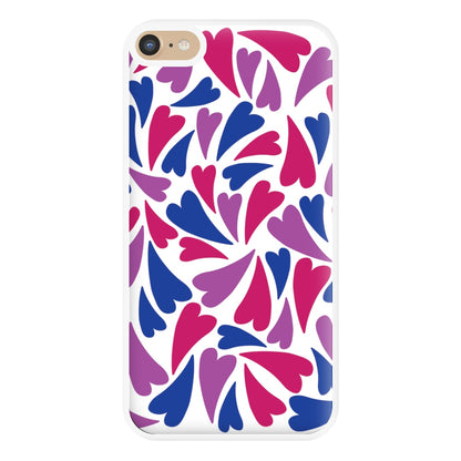 Bisexual Hearts - Pride Phone Case for iPhone 6 Plus / 7 Plus / 8 Plus