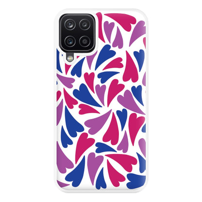 Bisexual Hearts - Pride Phone Case for Galaxy A12