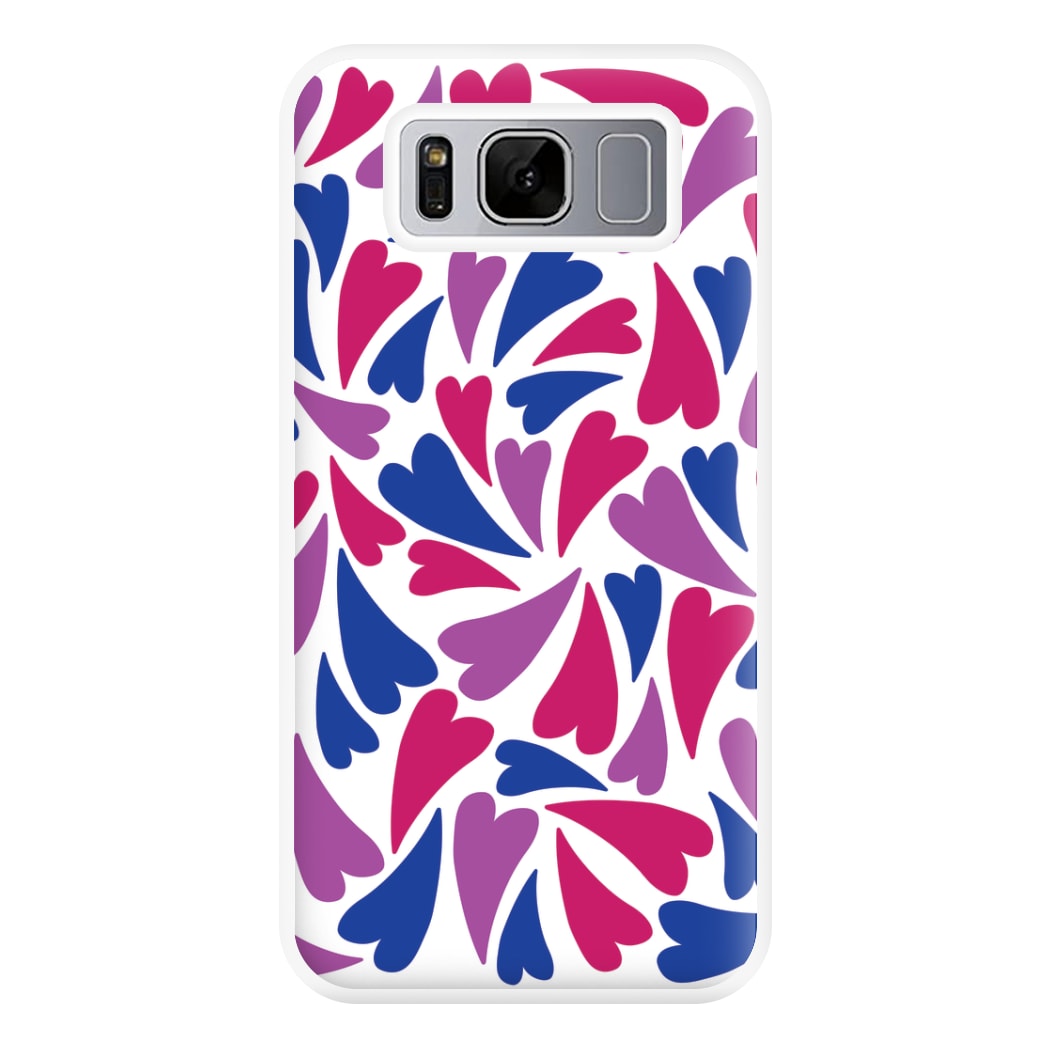 Bisexual Hearts - Pride Phone Case for Galaxy S8 Plus