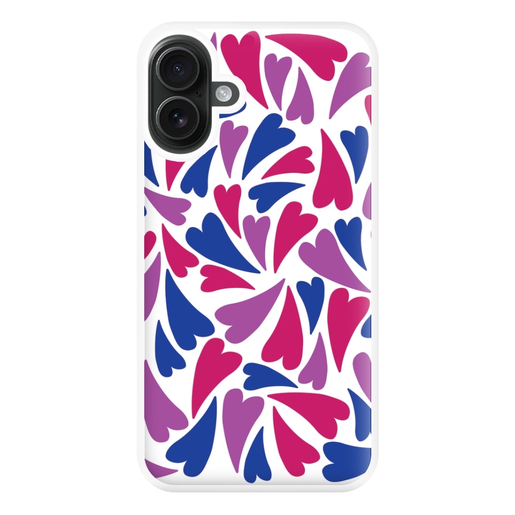 Bisexual Hearts - Pride Phone Case for iPhone 16 Plus