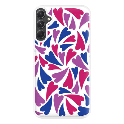 Bisexual Hearts - Pride Phone Case for Galaxy A34