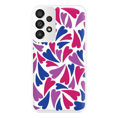 Bisexual Hearts - Pride Phone Case for Galaxy A33