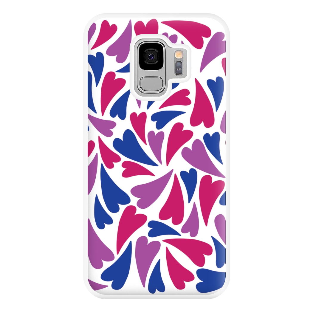 Bisexual Hearts - Pride Phone Case for Galaxy S9 Plus