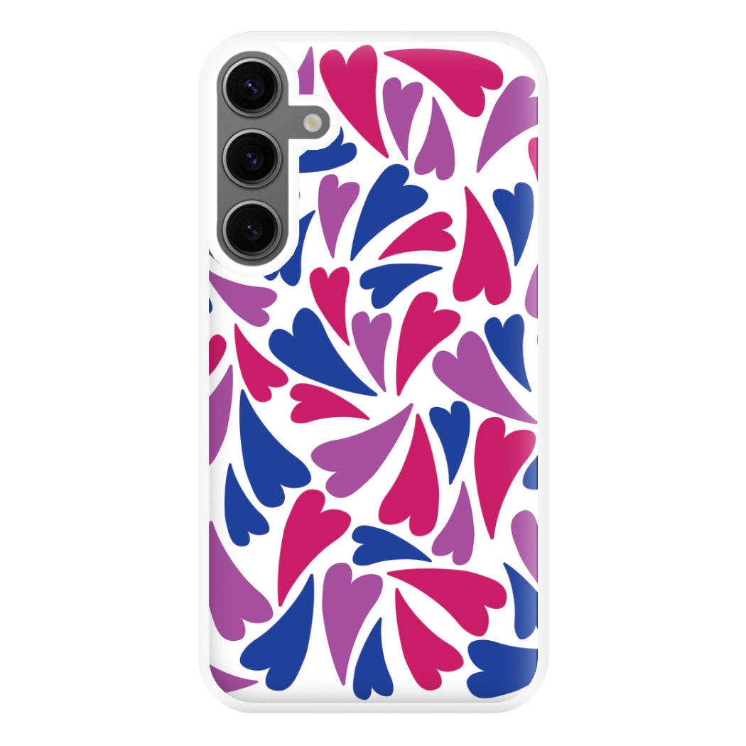 Bisexual Hearts - Pride Phone Case for Galaxy S24FE