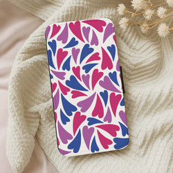 Bisexual Hearts - Pride Wallet Phone Case