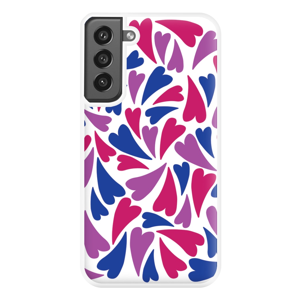 Bisexual Hearts - Pride Phone Case for Galaxy S21FE