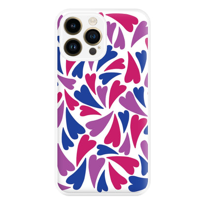 Bisexual Hearts - Pride Phone Case for iPhone 14 Pro Max