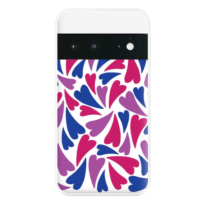 Bisexual Hearts - Pride Phone Case for Google Pixel 6a