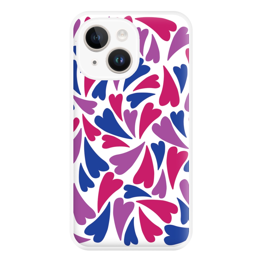 Bisexual Hearts - Pride Phone Case for iPhone 14 Plus