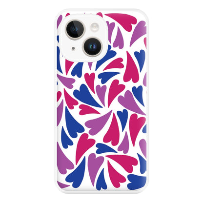 Bisexual Hearts - Pride Phone Case for iPhone 14 Plus