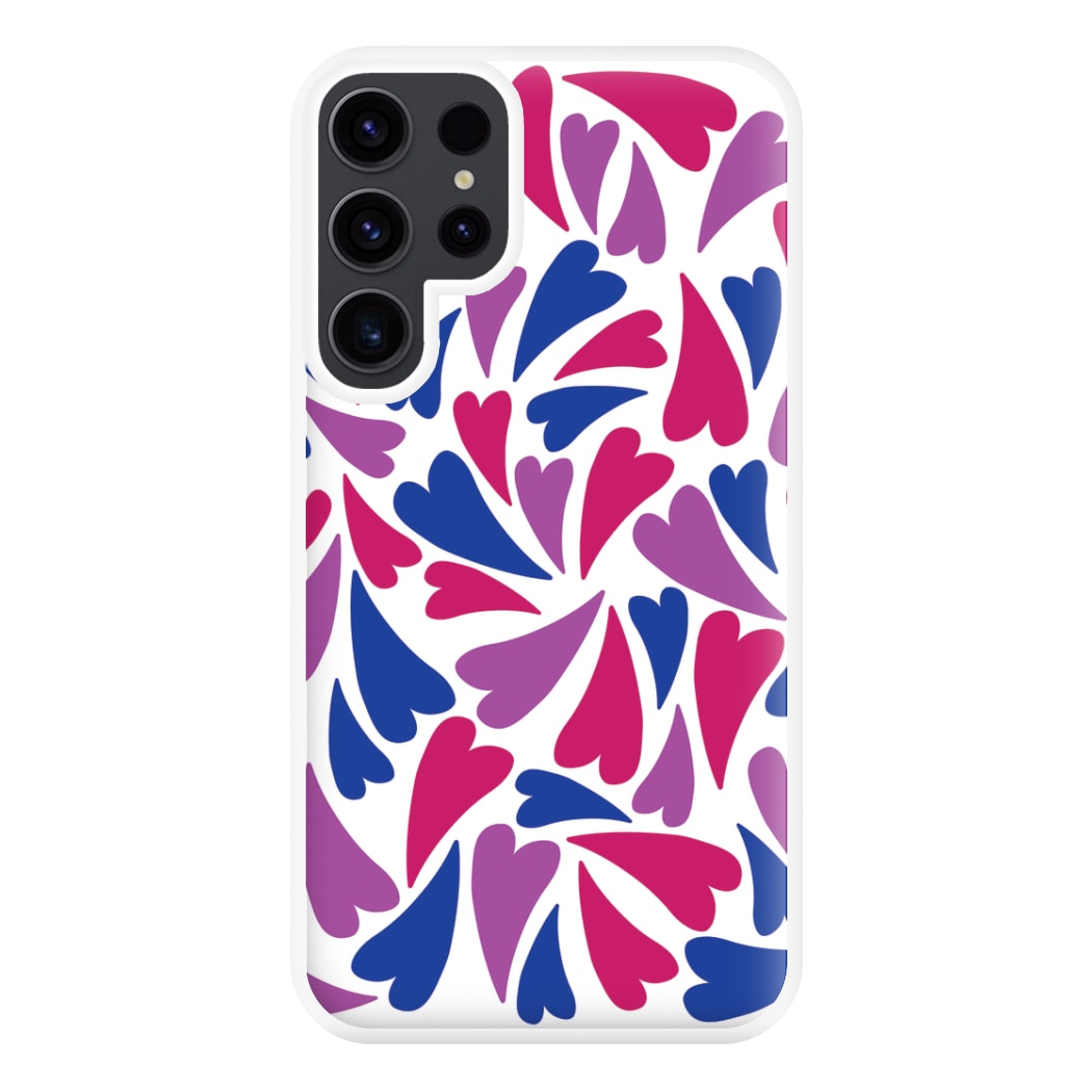 Bisexual Hearts - Pride Phone Case for Galaxy S23 Ultra