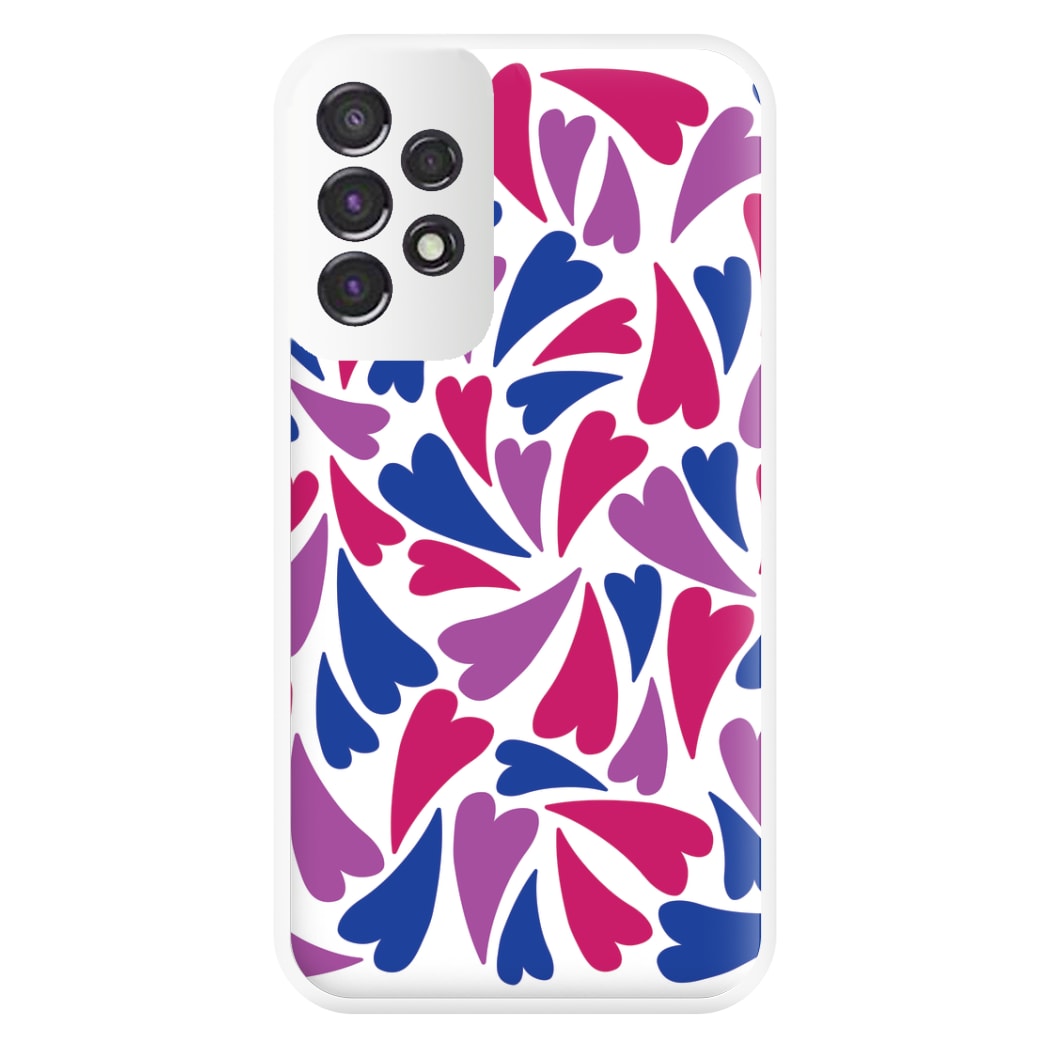 Bisexual Hearts - Pride Phone Case for Galaxy A53