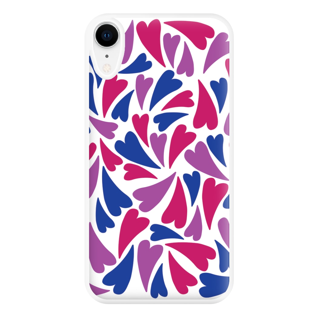 Bisexual Hearts - Pride Phone Case for iPhone XR