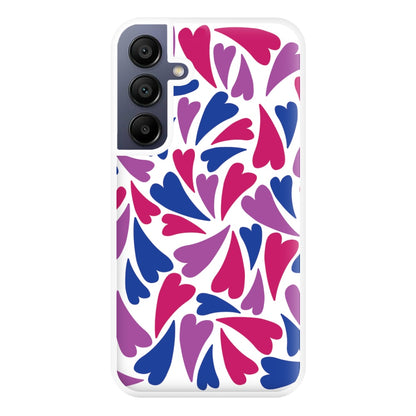 Bisexual Hearts - Pride Phone Case for Galaxy A16