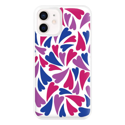 Bisexual Hearts - Pride Phone Case for iPhone 13 Mini