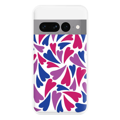 Bisexual Hearts - Pride Phone Case for Google Pixel 7 Pro