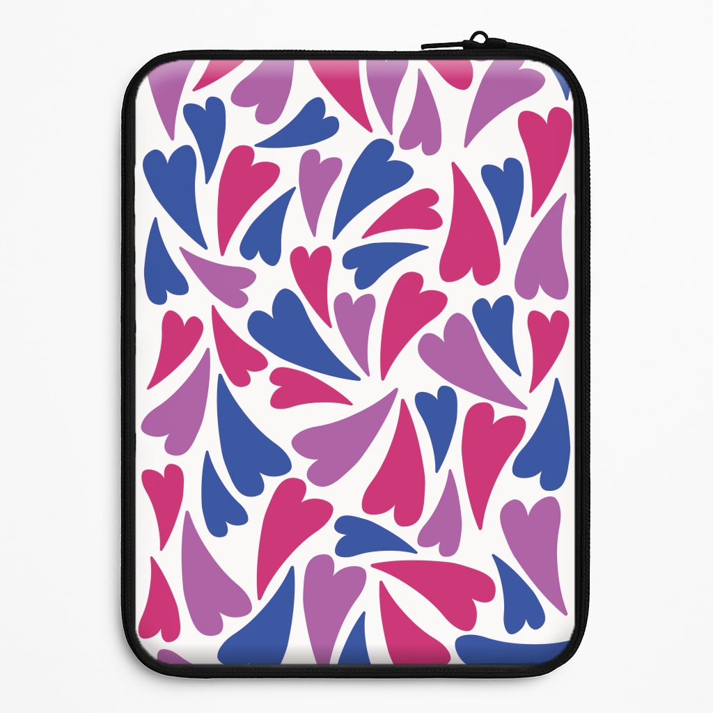 Bisexual Hearts - Pride Laptop Sleeve