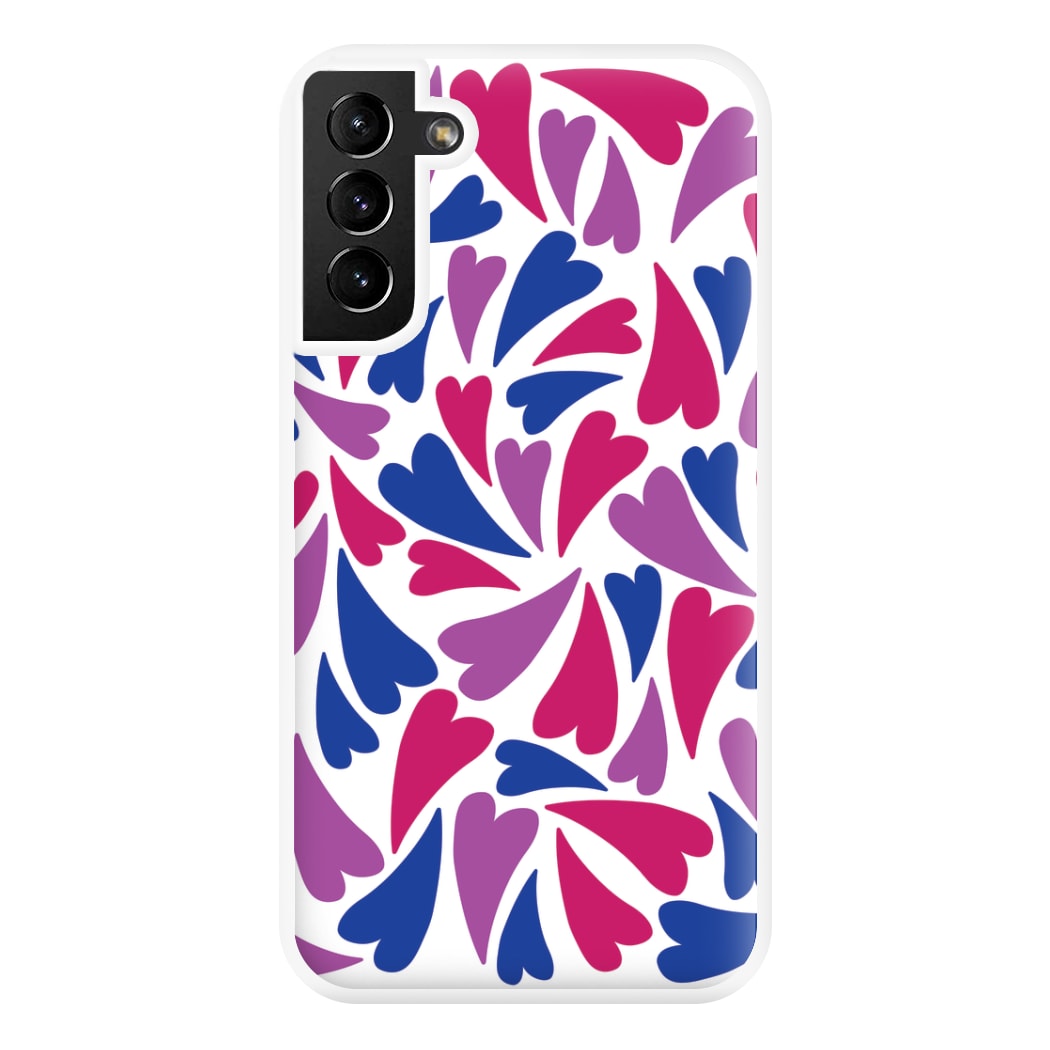 Bisexual Hearts - Pride Phone Case for Galaxy S21 Plus