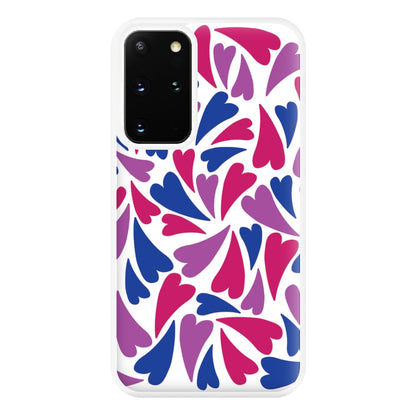 Bisexual Hearts - Pride Phone Case for Galaxy S20 Plus