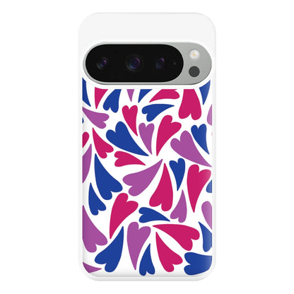 Bisexual Hearts - Pride Phone Case for Google Pixel 9 Pro XL