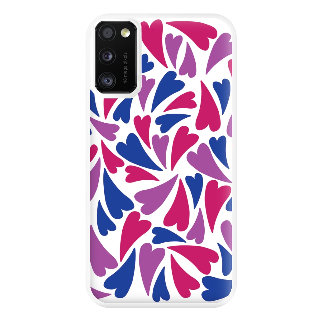 Bisexual Hearts - Pride Phone Case for Galaxy A41