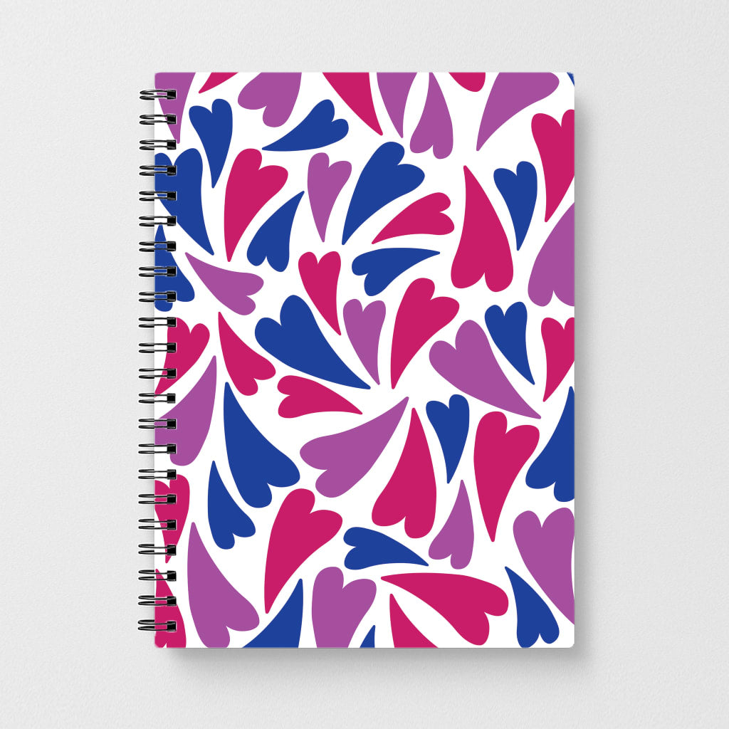 Bisexual Hearts - Pride Notebook
