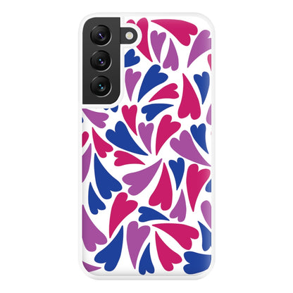 Bisexual Hearts - Pride Phone Case for Galaxy S22 Plus