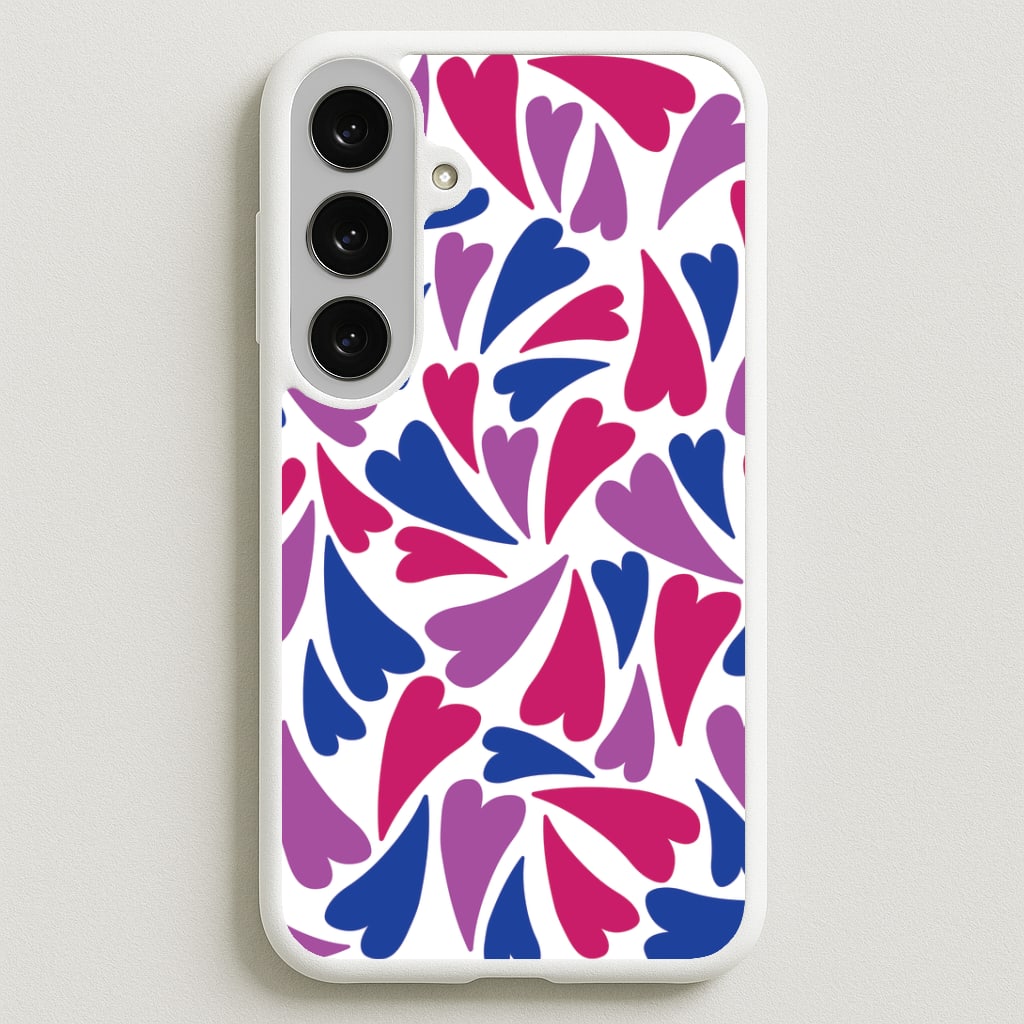 Bisexual Hearts - Pride Phone Case for Galaxy S25FE