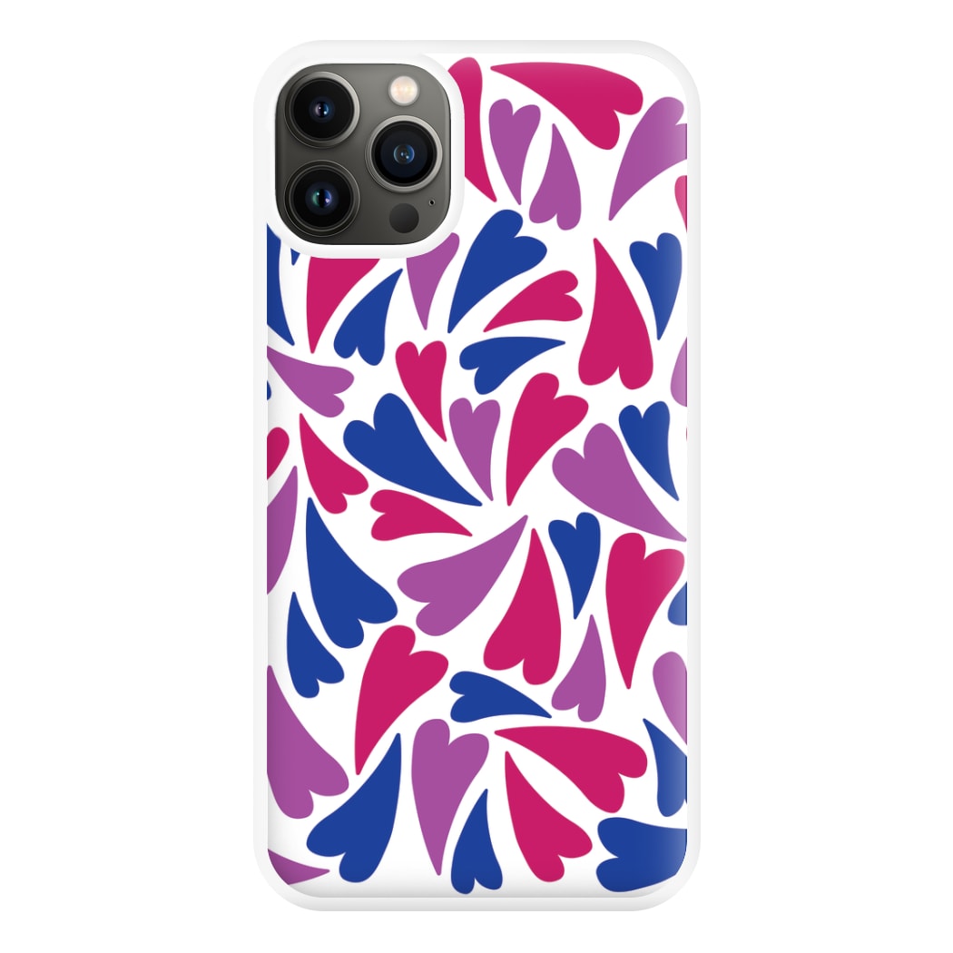 Bisexual Hearts - Pride Phone Case for iPhone 13