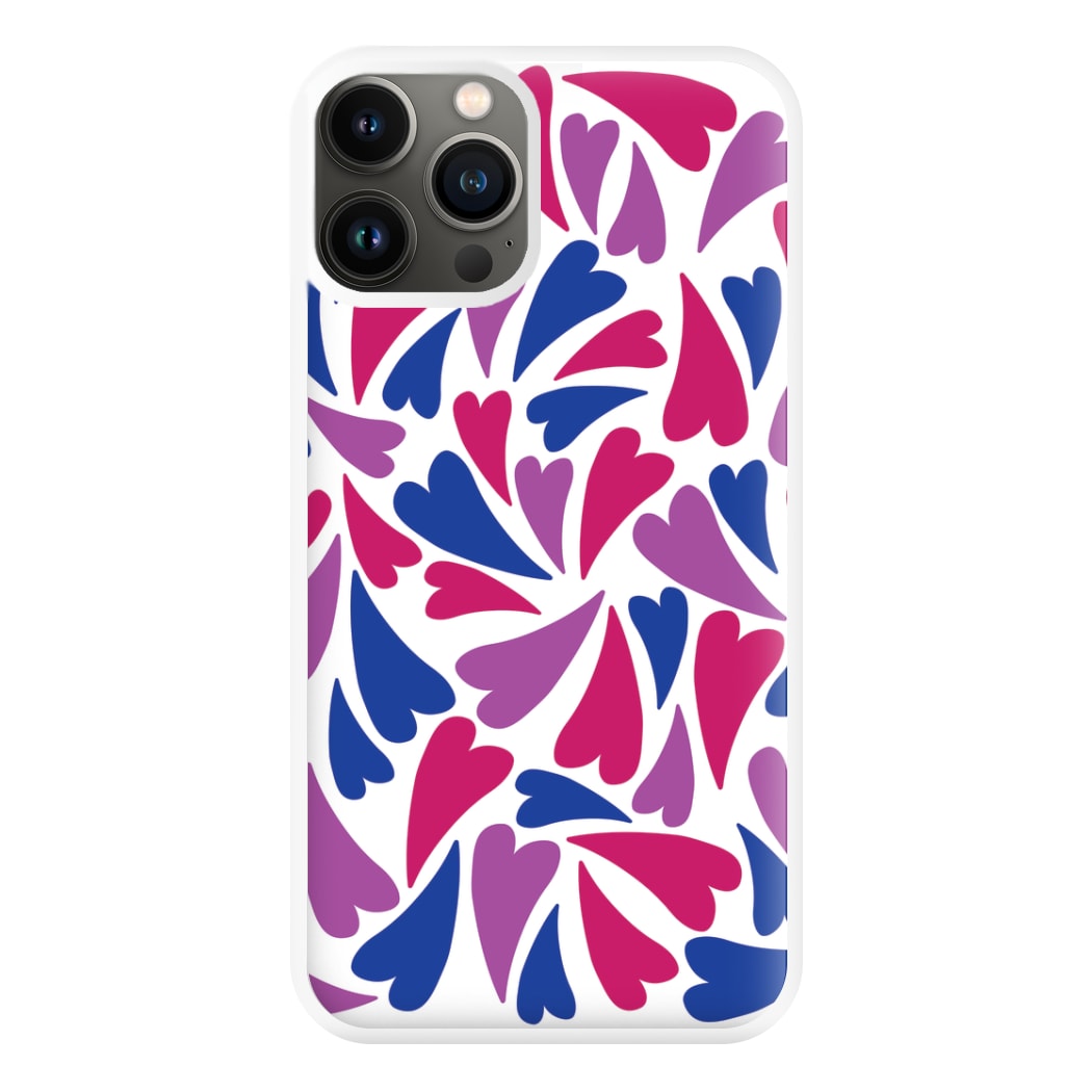 Bisexual Hearts - Pride Phone Case for iPhone 13 Pro Max