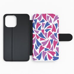 Bisexual Hearts - Pride Flip Phone Case