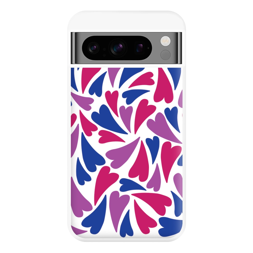 Bisexual Hearts - Pride Phone Case for Google Pixel 8 Pro