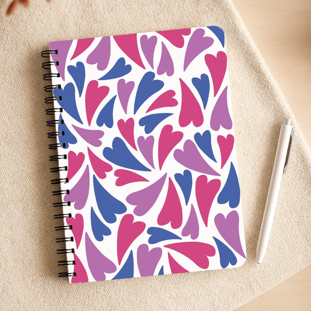 Bisexual Hearts - Pride Notepad