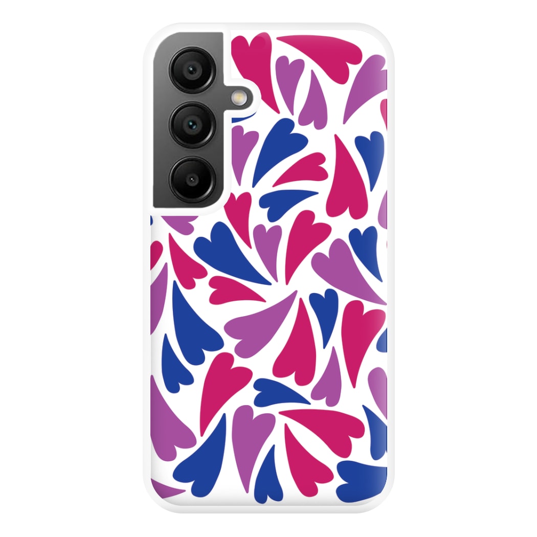 Bisexual Hearts - Pride Phone Case for Galaxy A55