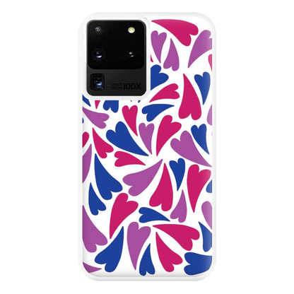 Bisexual Hearts - Pride Phone Case for Galaxy S20 Ultra