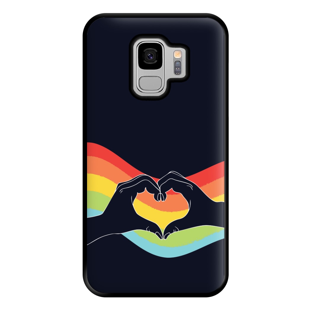 Rainbow Heart Phone Case for Galaxy S9 Plus