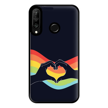 Rainbow Heart Phone Case for Huawei P30 Lite