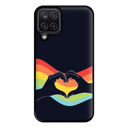 Rainbow Heart Phone Case for Galaxy A12