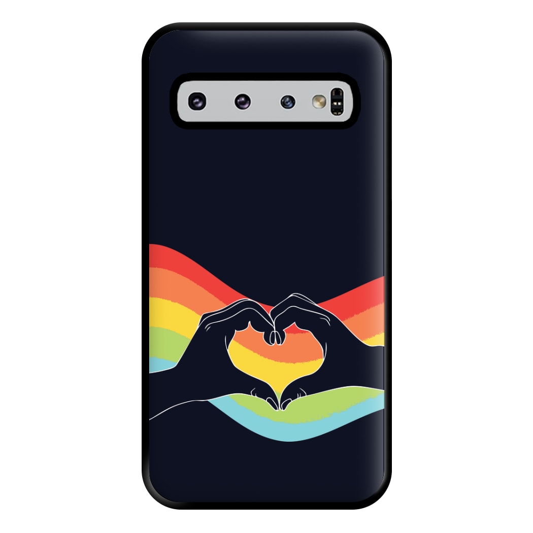 Rainbow Heart Phone Case for Galaxy S10 Plus