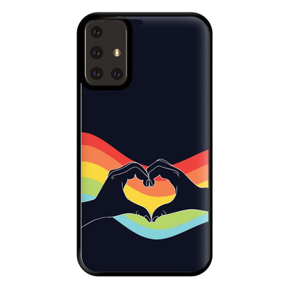 Rainbow Heart Phone Case for Galaxy A71