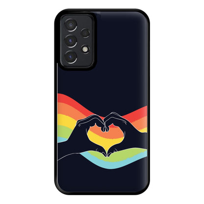 Rainbow Heart Phone Case for Galaxy A52 / A52s