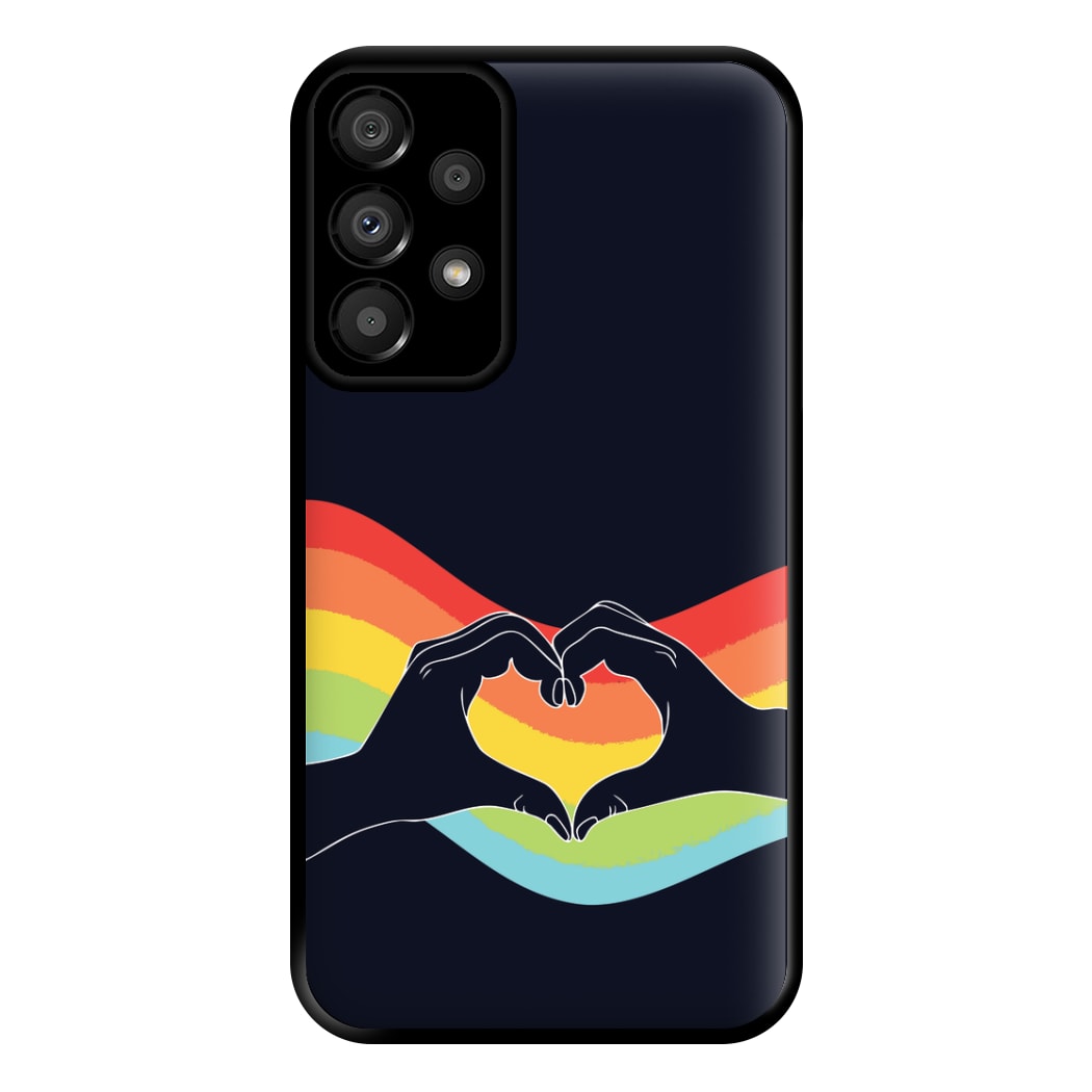 Rainbow Heart Phone Case for Galaxy A33