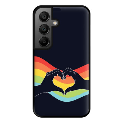 Rainbow Heart Phone Case for Google Pixel 8