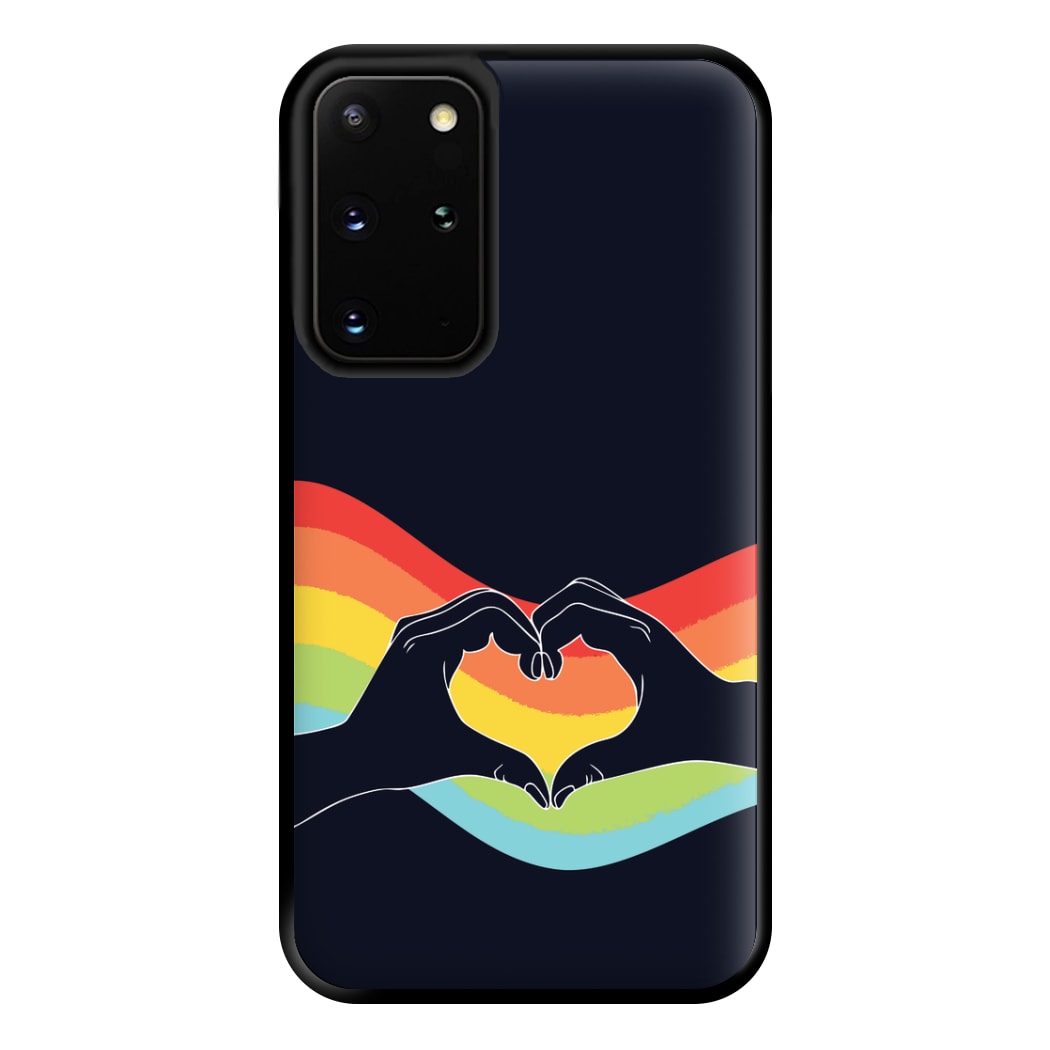 Rainbow Heart Phone Case for Galaxy S20 Plus