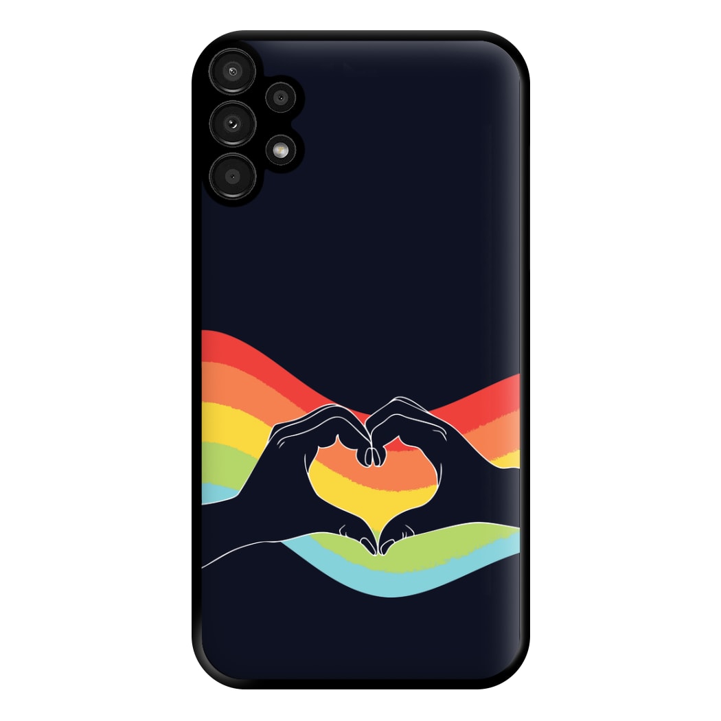 Rainbow Heart Phone Case for Galaxy A13