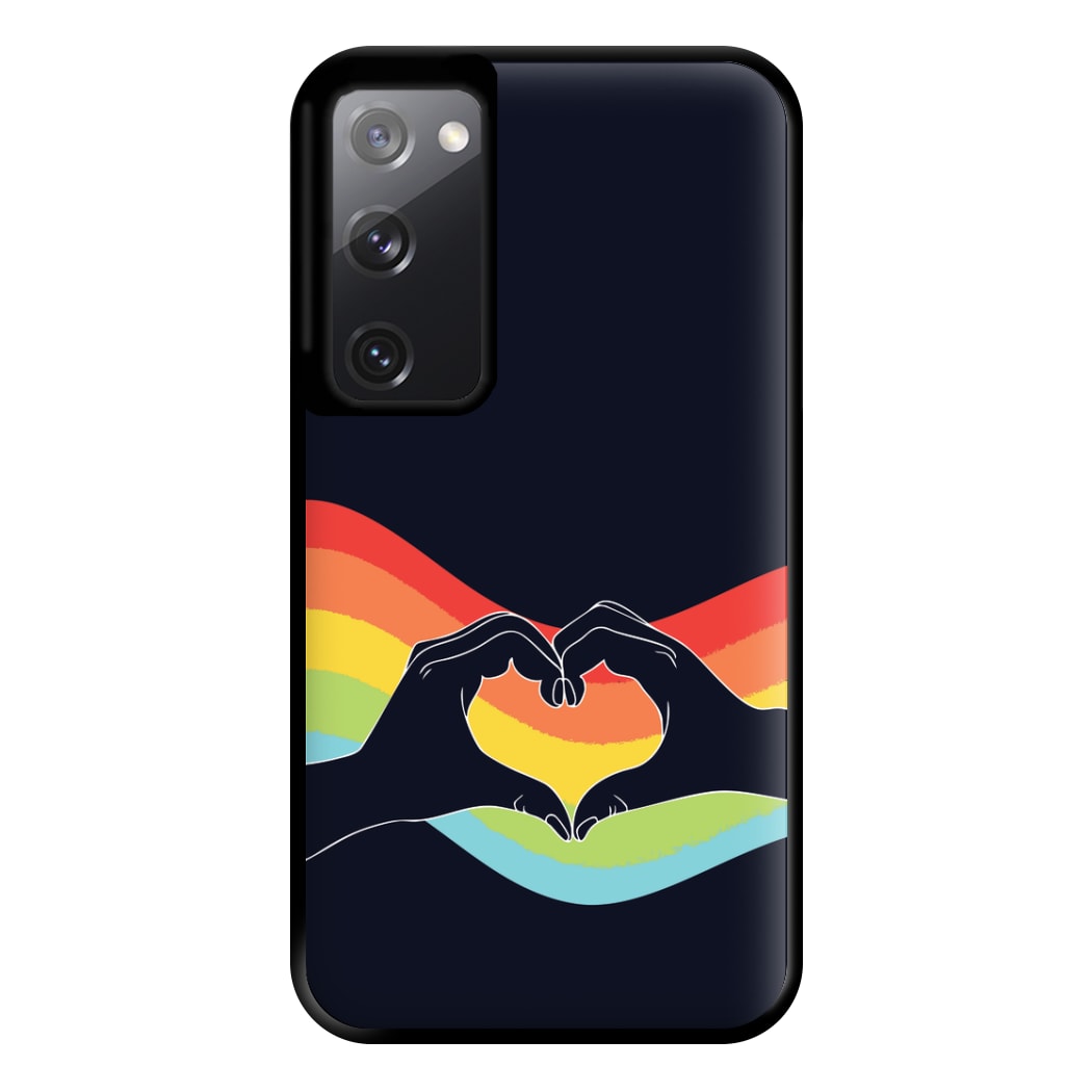 Rainbow Heart Phone Case for Galaxy S20FE