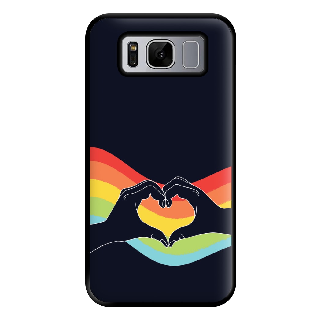 Rainbow Heart Phone Case for Galaxy S8 Plus