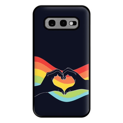 Rainbow Heart Phone Case for Galaxy S10e