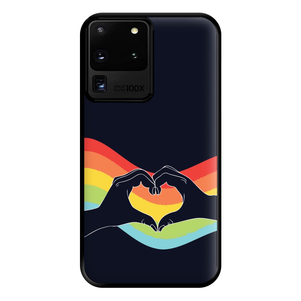 Rainbow Heart Phone Case for Galaxy S20 Ultra