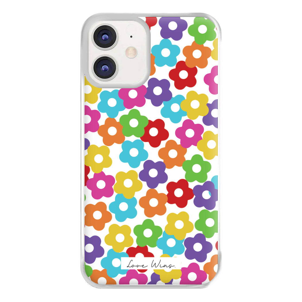 Rainbow Flowers Phone Case for iPhone 11